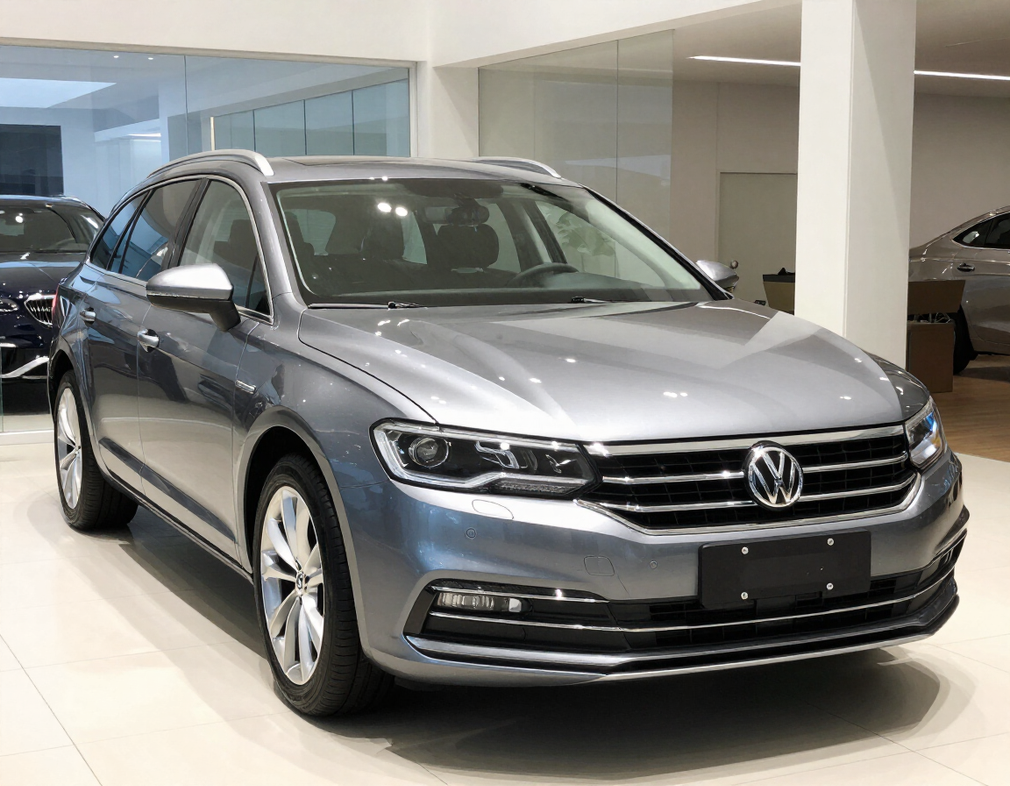 Station wagon usata plurimarche nera in showroom