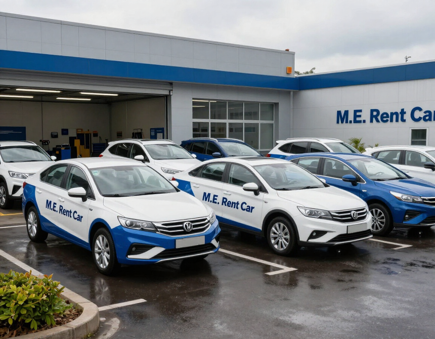 Flotta controllata e pronta all'uso presso M.E. Rent Car