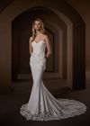 Model wearing an Madam Burcu wedding dress