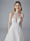 Model wearing an Pronovias wedding dress
