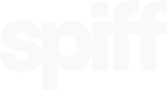 Faint white &ldquo;spiff&rdquo; logo on a light background