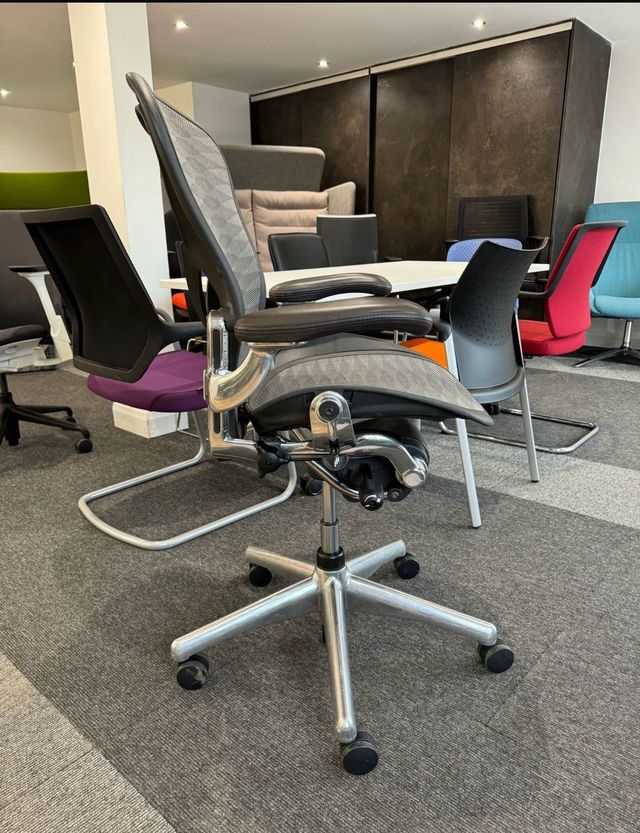 Refurbished office seating in a workspace