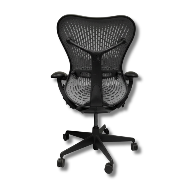 Refurbished Herman Miller Mirra 2, rear view showing the Tri-Flex back