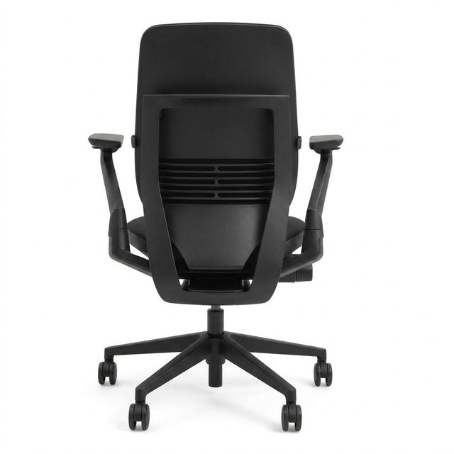 Refurbished Steelcase Gesture chair, rear view showing the LiveBack frame