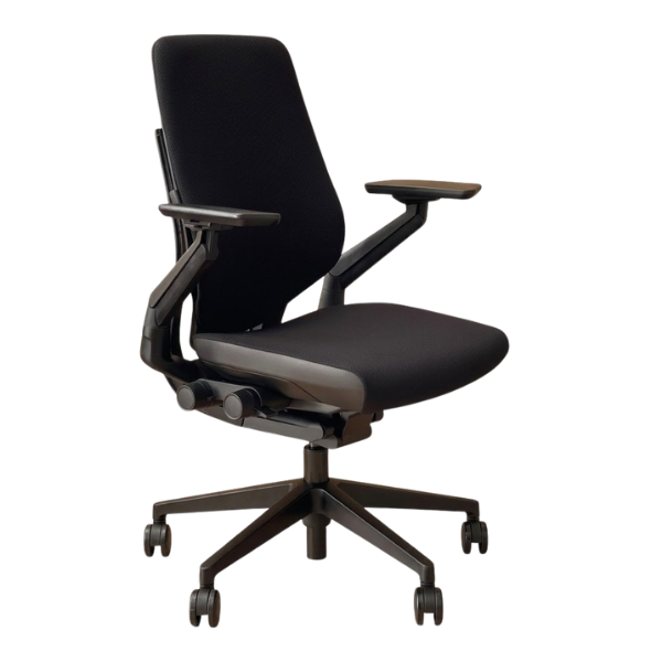 Refurbished Steelcase Gesture chair, three quarter view