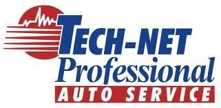 The logo for tech-net professional auto service The logo for tech-net professional auto service