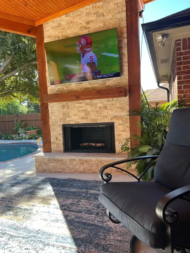 Outdoor Fireplace Design West Monroe LA