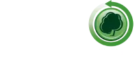 Green circular logo with a tree icon and a curved arrow around it