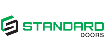 Standard Doors logo with green and black stylized “S” icon on a white background