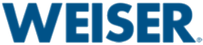 Blue WEISER wordmark logo on a white background