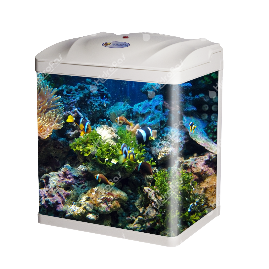 Acuario Owaru serie OW con filtro y luz LED
