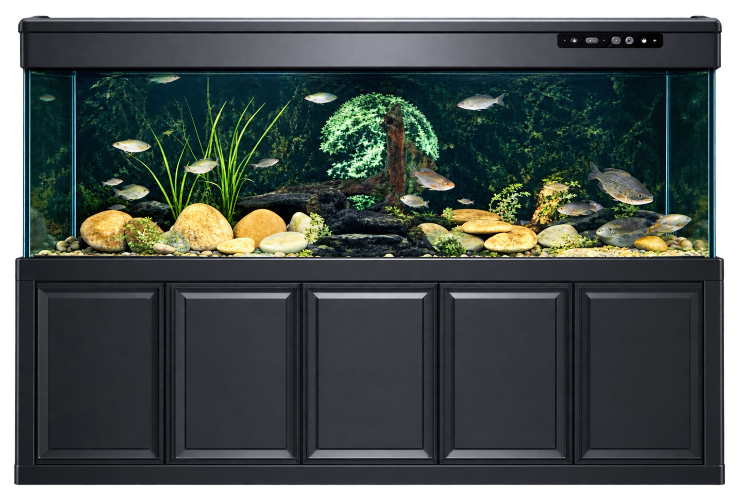 Acuario Owaru HST-B-2580D de 836 L con mueble