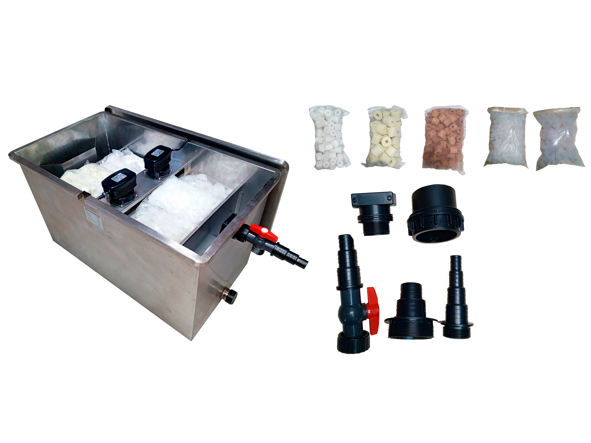 Filtro biológico CNF-800 de acero inoxidable con luz UV