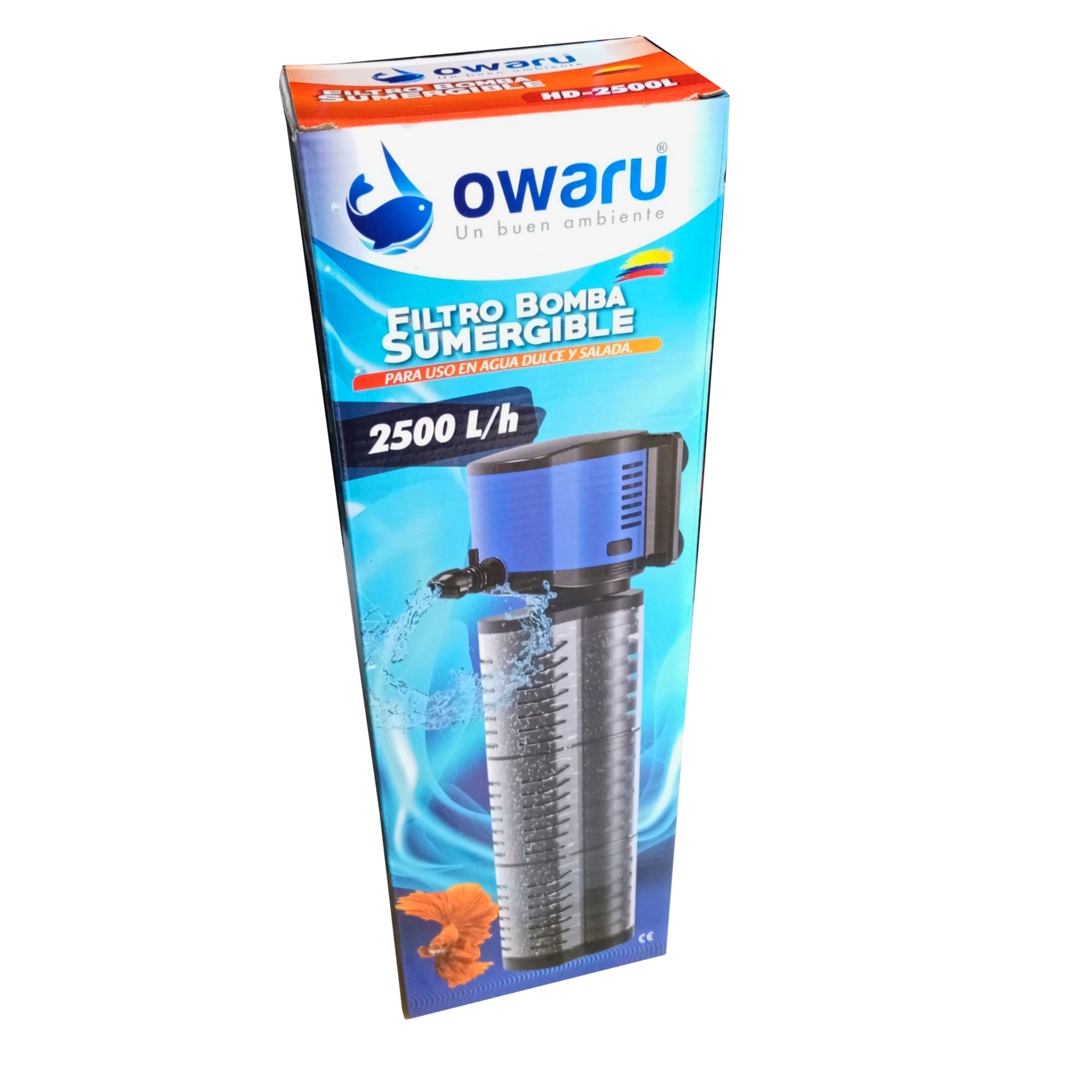 Filtro sumergible sin flauta Owaru serie JQP