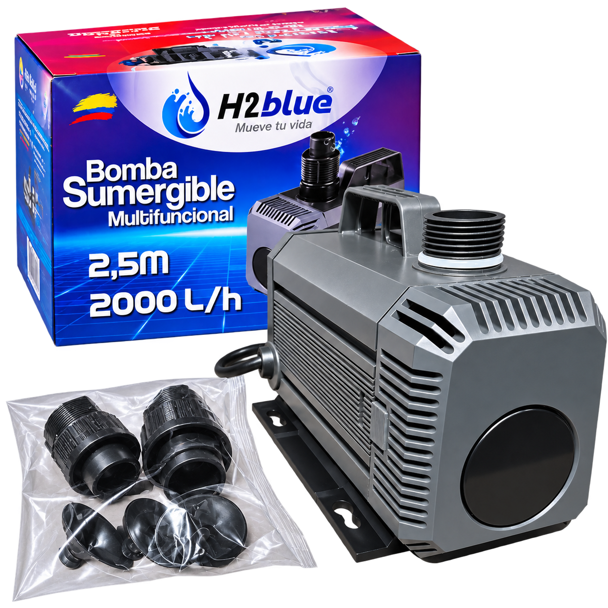 Bomba sumergible H2blue serie SU para acuario