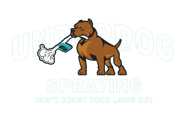 A cartoon of a dog spraying a bottle in its mouth.