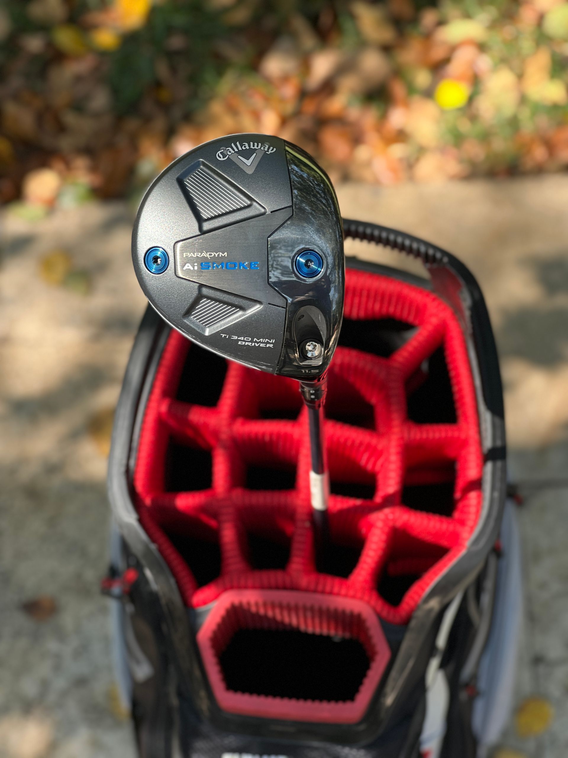 Callaway driver in a golf bag