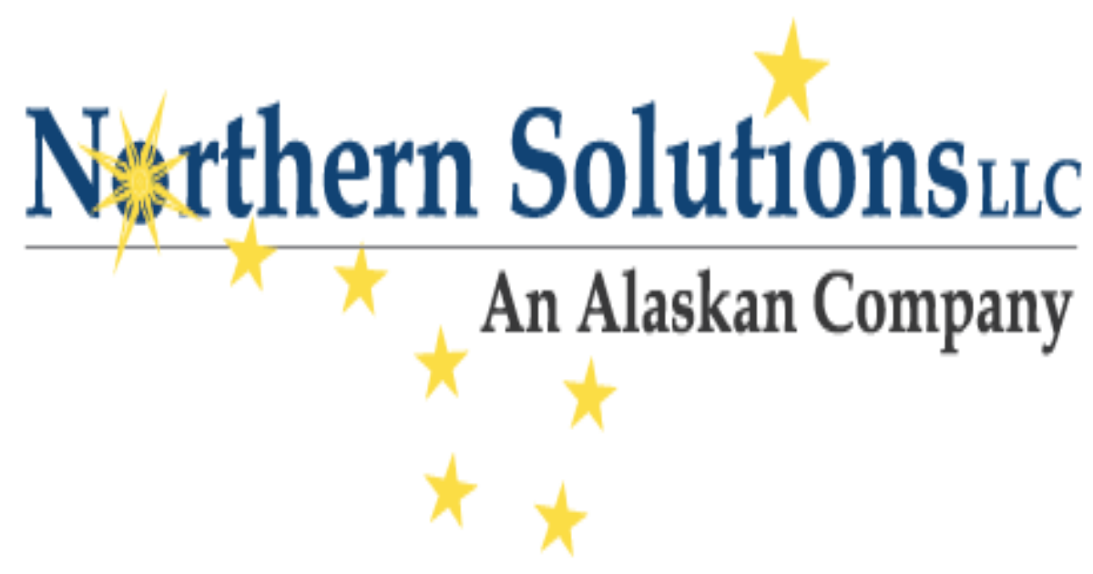 The logo for northern solutions llc an alaskan company