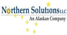 The logo for northern solutions llc an alaskan company