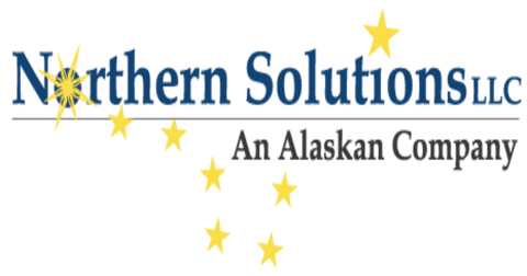 The logo for northern solutions llc an alaskan company