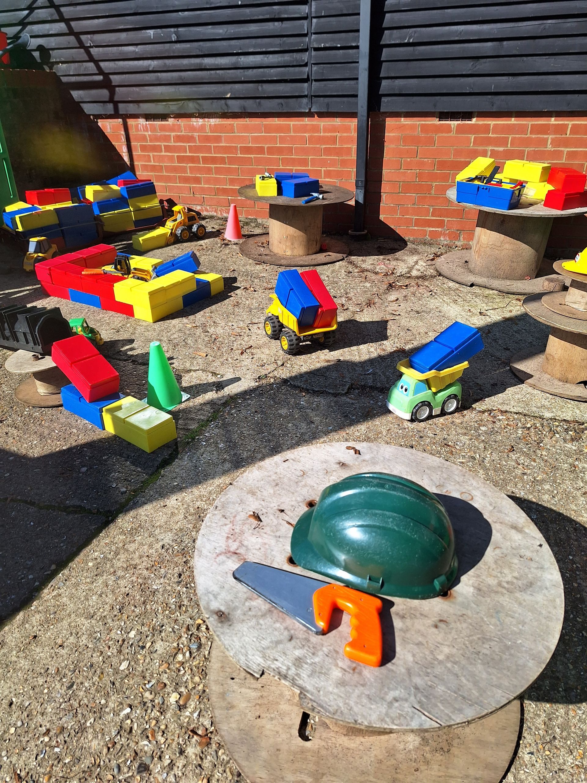 Outdoor play area at Pendley Day Nursery