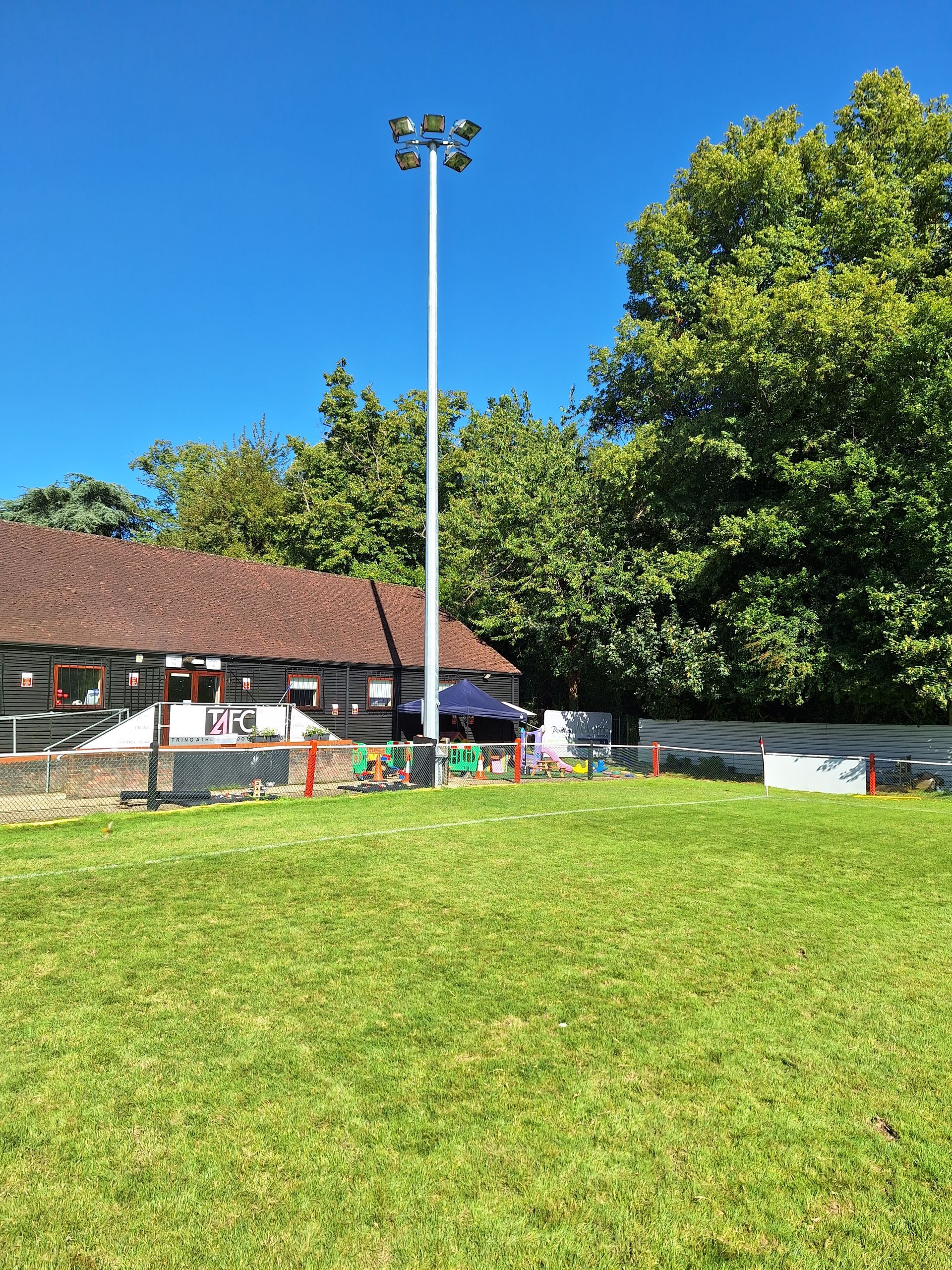Outdoor play area at Pendley Day Nursery