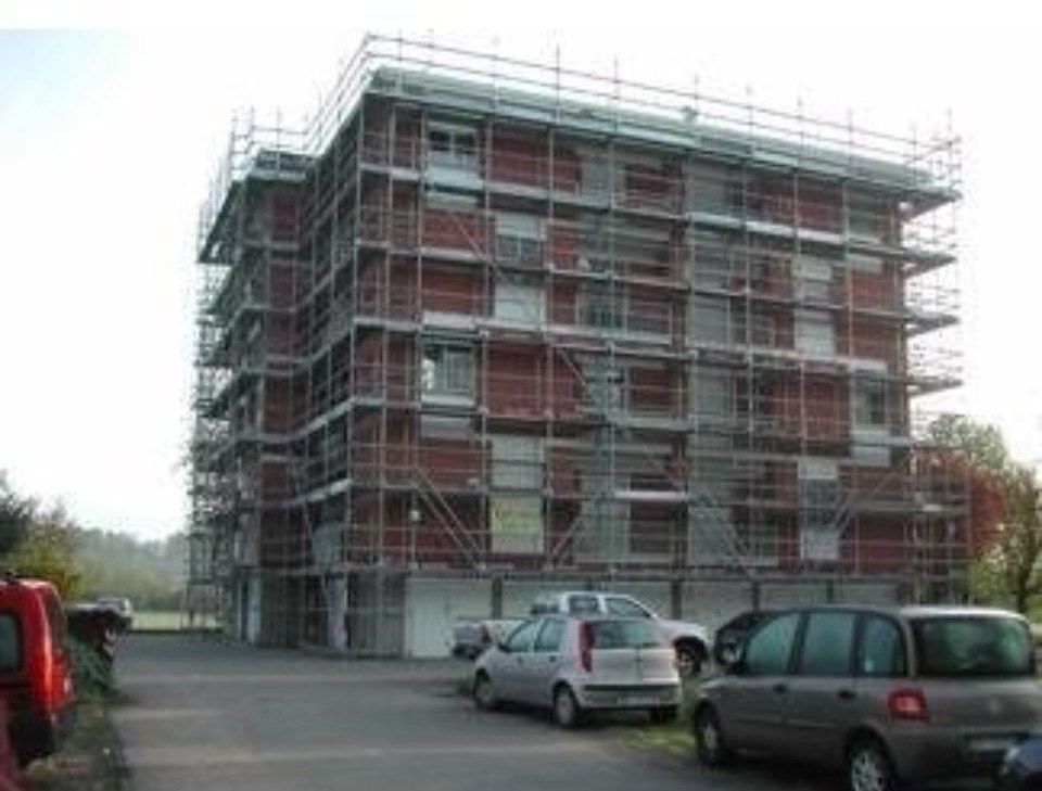 Ponteggi su un palazzo