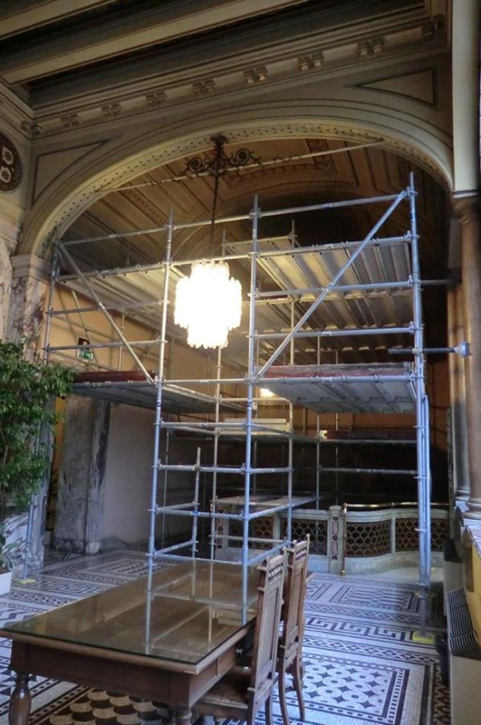 Ponteggi per restauro interni