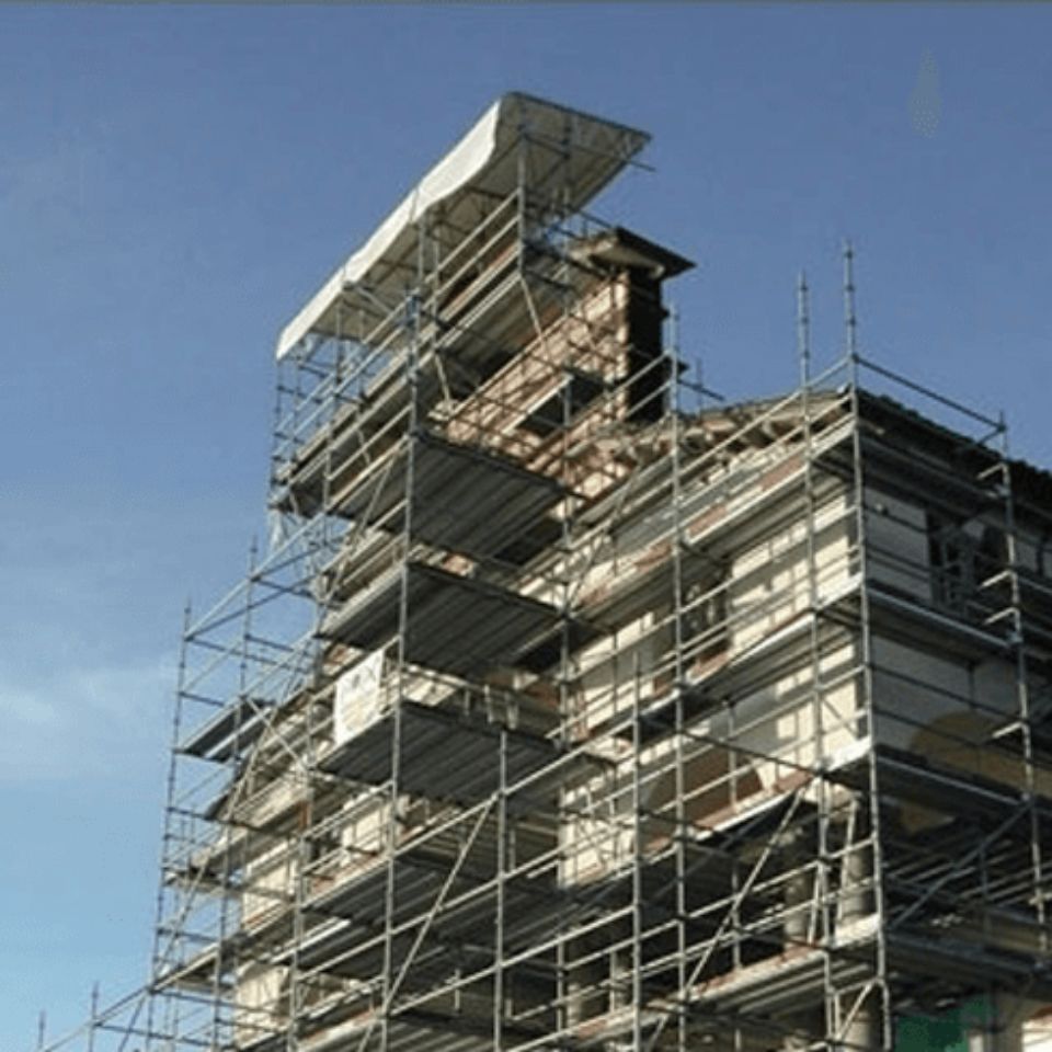 Ponteggi per restauro edifici storici