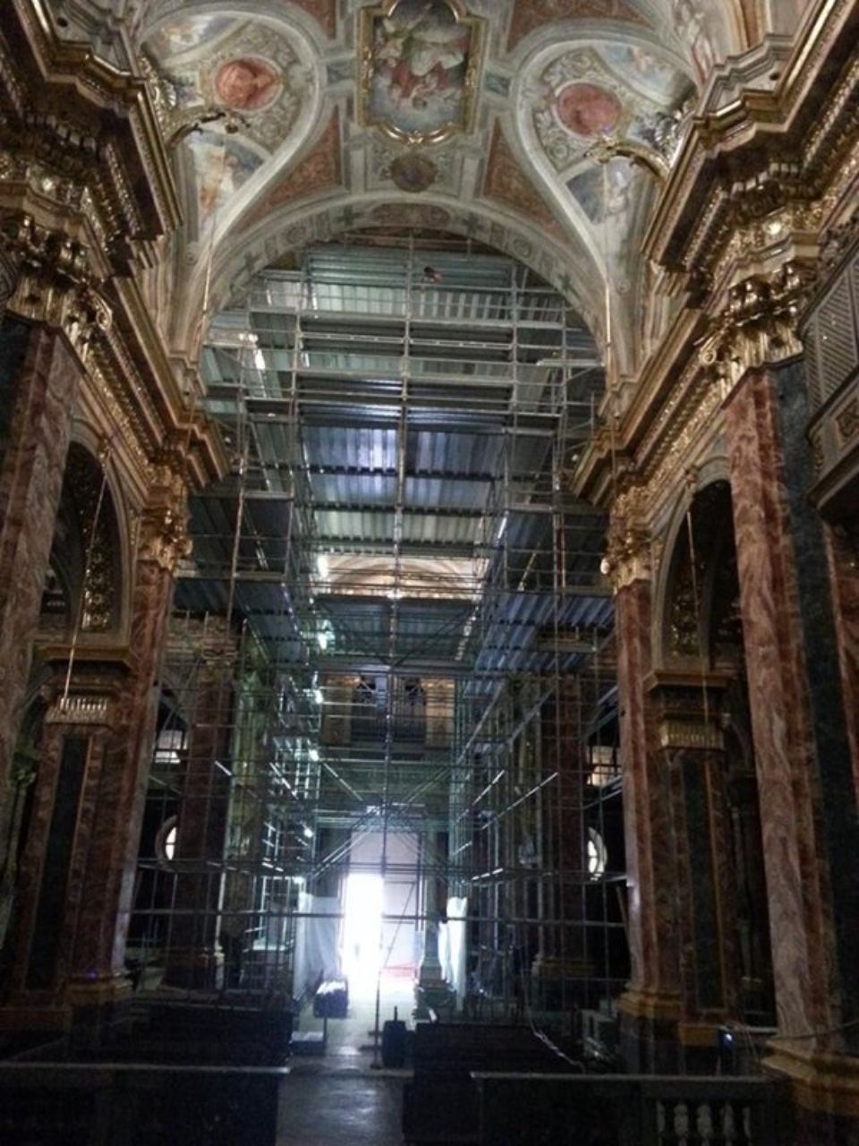 Ponteggi per restauro chiese