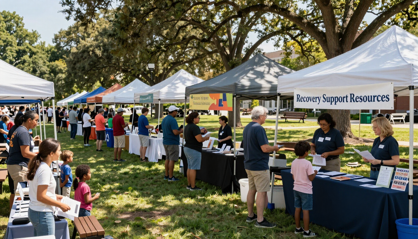 Resource Booths at the Recovery Resource Fair — host a free table