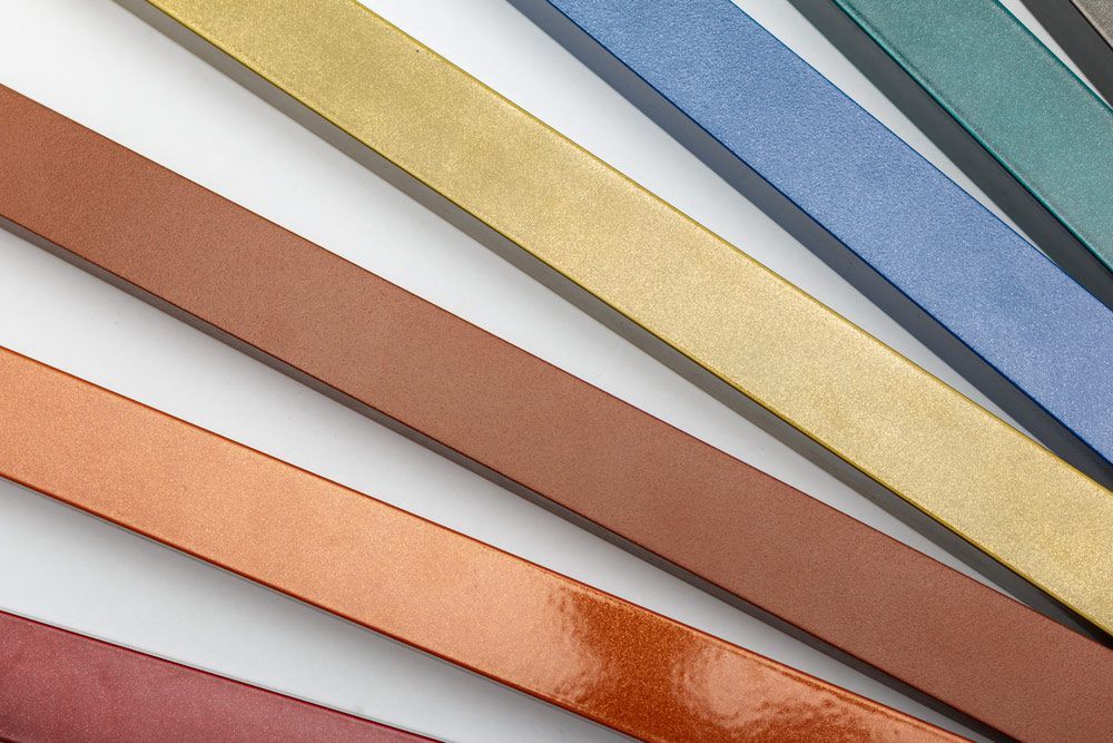 A Bunch of Different Coloured Ribbons on a White Surface — Hastings Valley Powdercoaters in Harrington, NSW