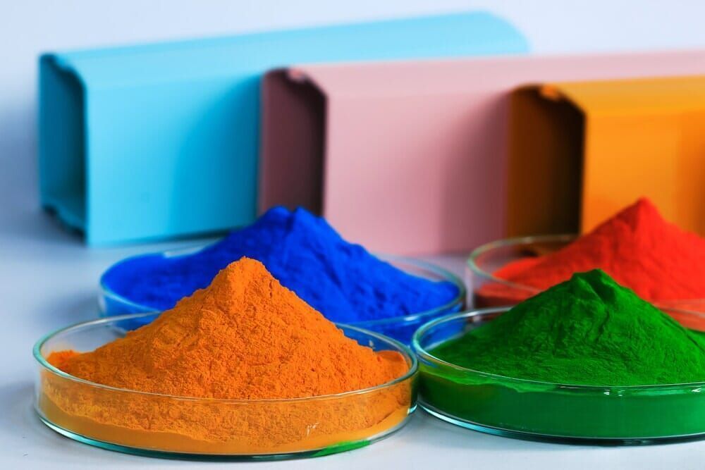 A Bunch of Different Coloured Powders in Petri Dishes — Hastings Valley Powdercoaters in South West Rocks, NSW