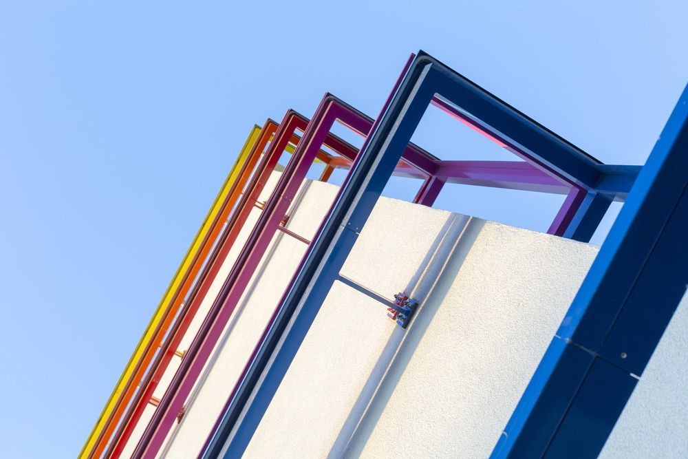 A Colourful Building With a Blue Sky in the Background — Hastings Valley Powdercoaters in Harrington, NSW