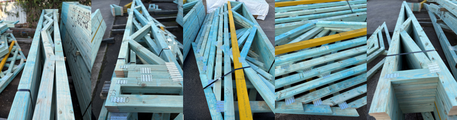 prefabricated roof trusses made by wonson frames & trusses in tarrawanna workshop