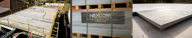 nexcore concrete panel system commercial build