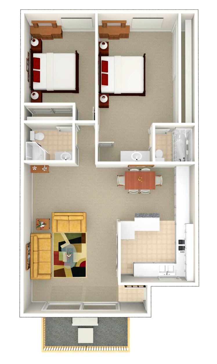 2 Bed | 2 Bath