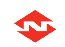 A red square with a white letter n on it