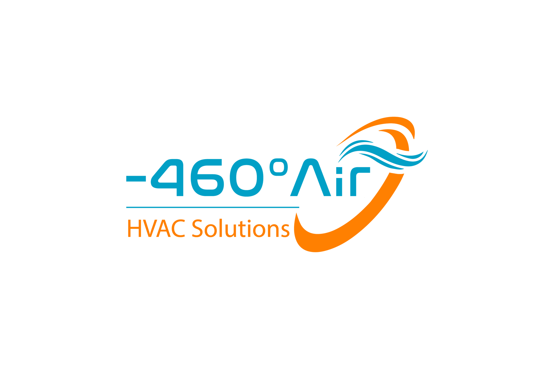 460 Air HVAC Solutions logo in blue and orange with a swoosh design