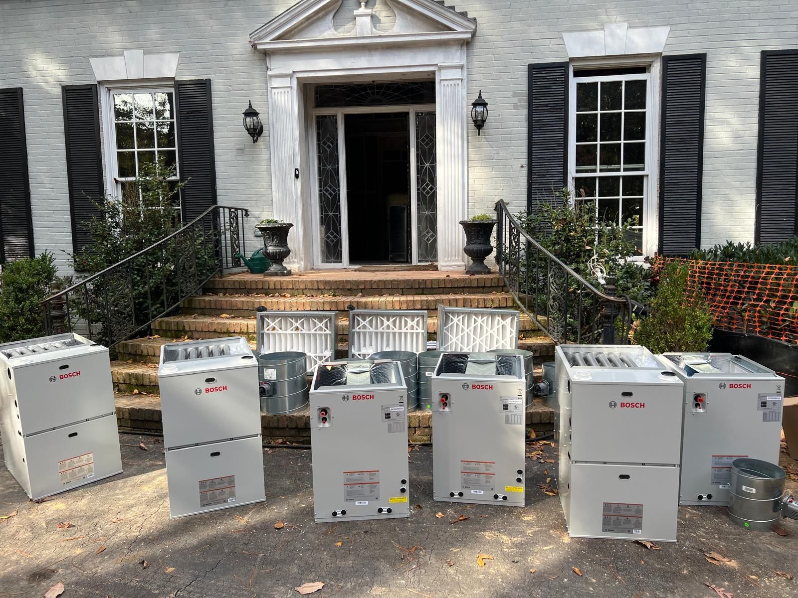 We work with Bosch brand higly efficient equipment