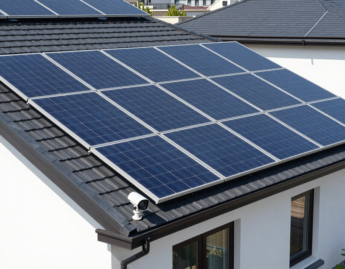 Paneles solares con cámara de seguridad solar