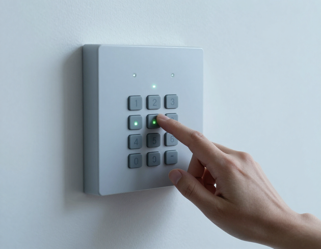 Panel de alarma doméstica
