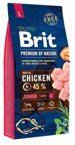 Bolsa de comida para perros británica, etiquetada