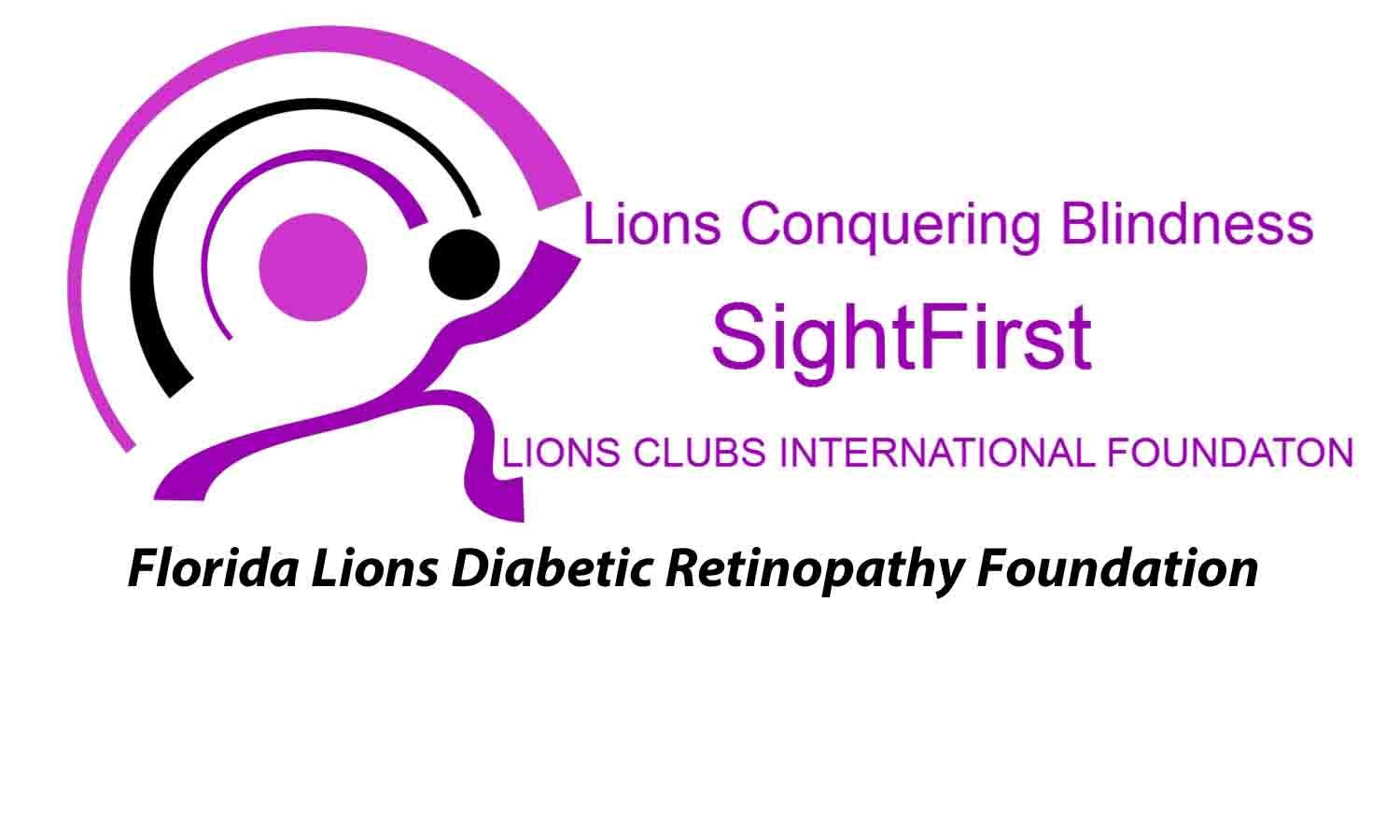 A logo for the florida lions diabetic retinopathy foundation