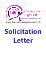 A purple logo with the words solicitation letter on it.