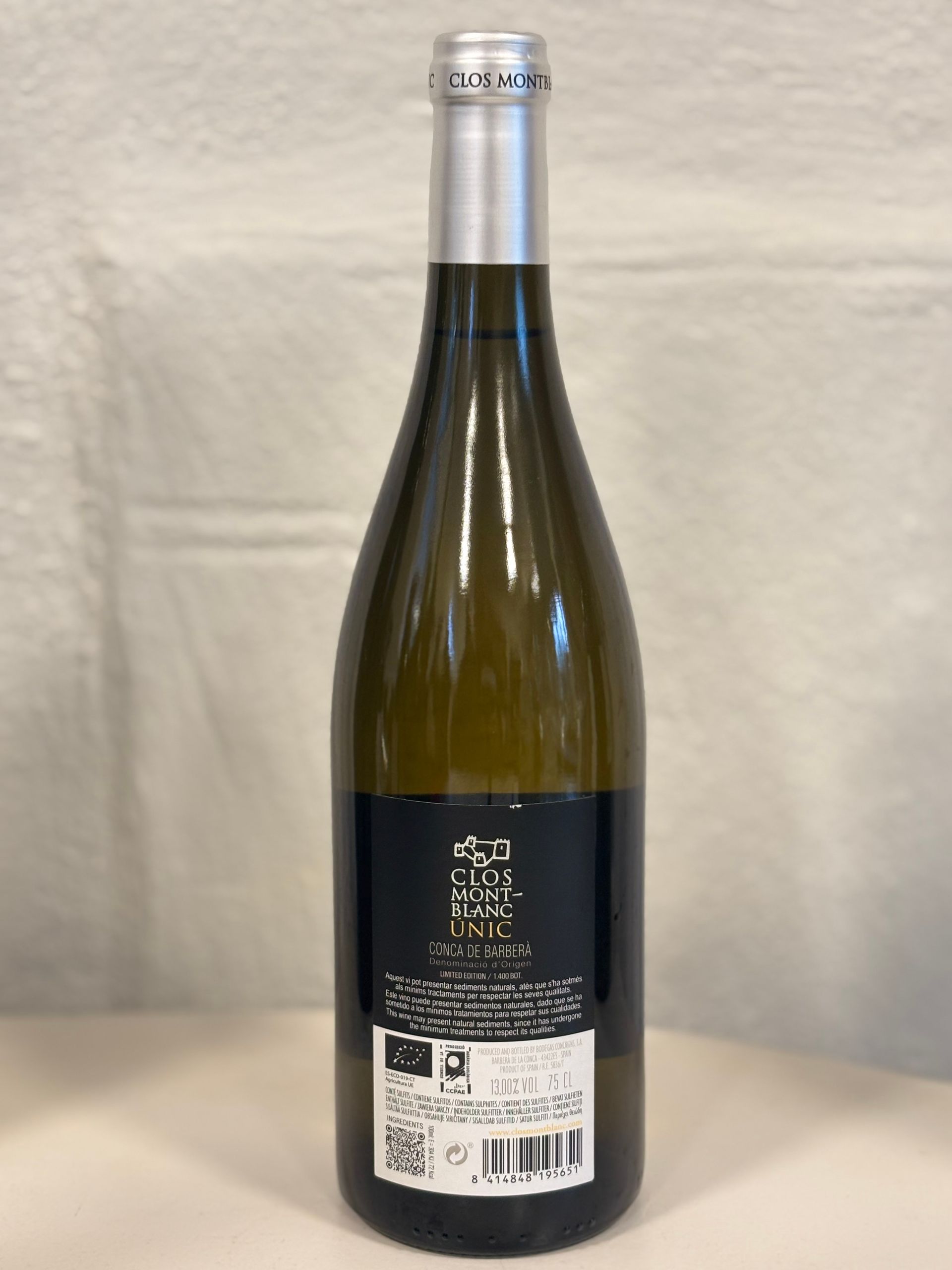 Clos Montblanc Únic Garnatxa blanca - Catalunya, Spanje Biologisch