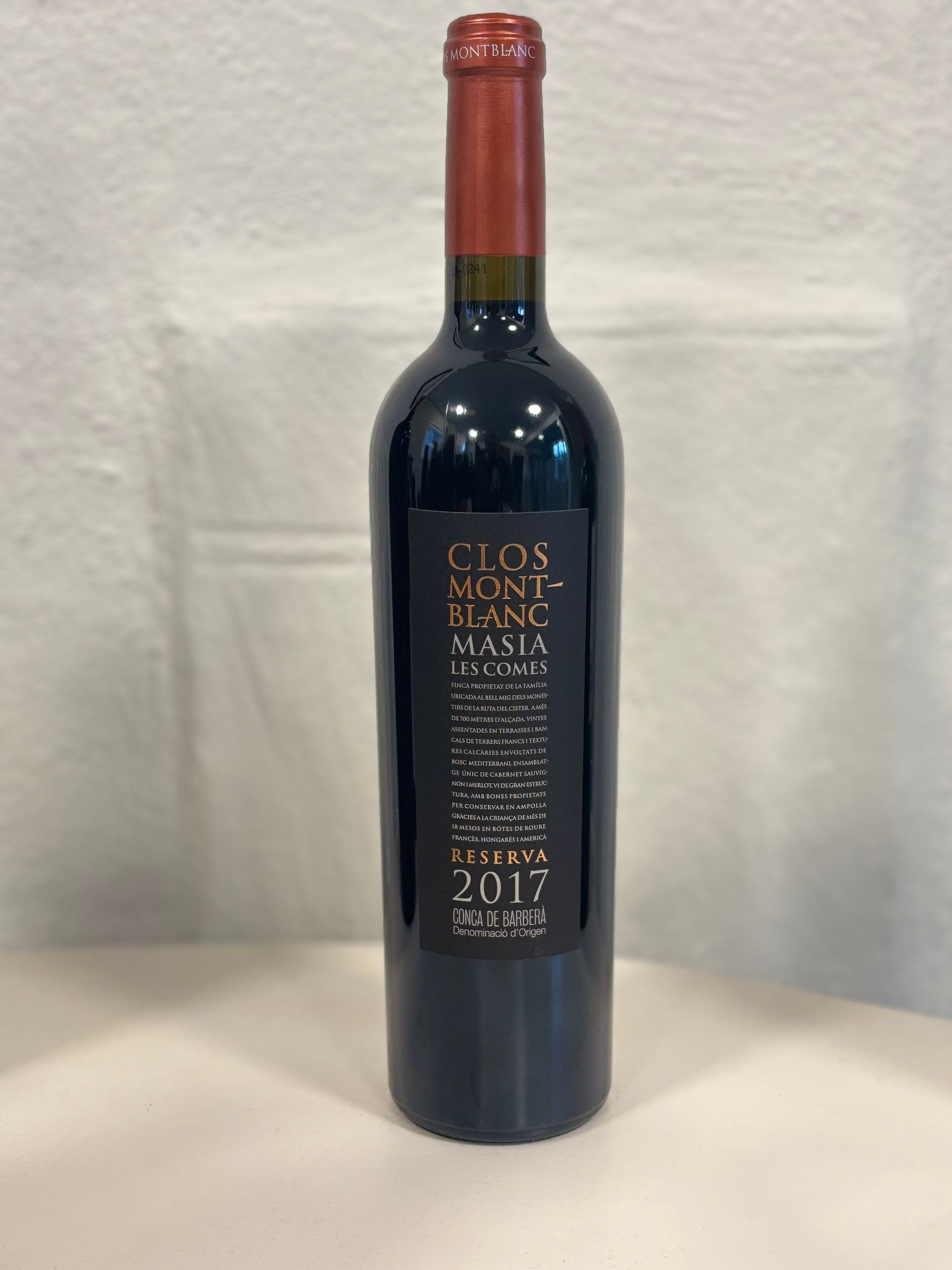 Clos Montblanc Masia les Comes - Calalunya Spanje. Biologisch