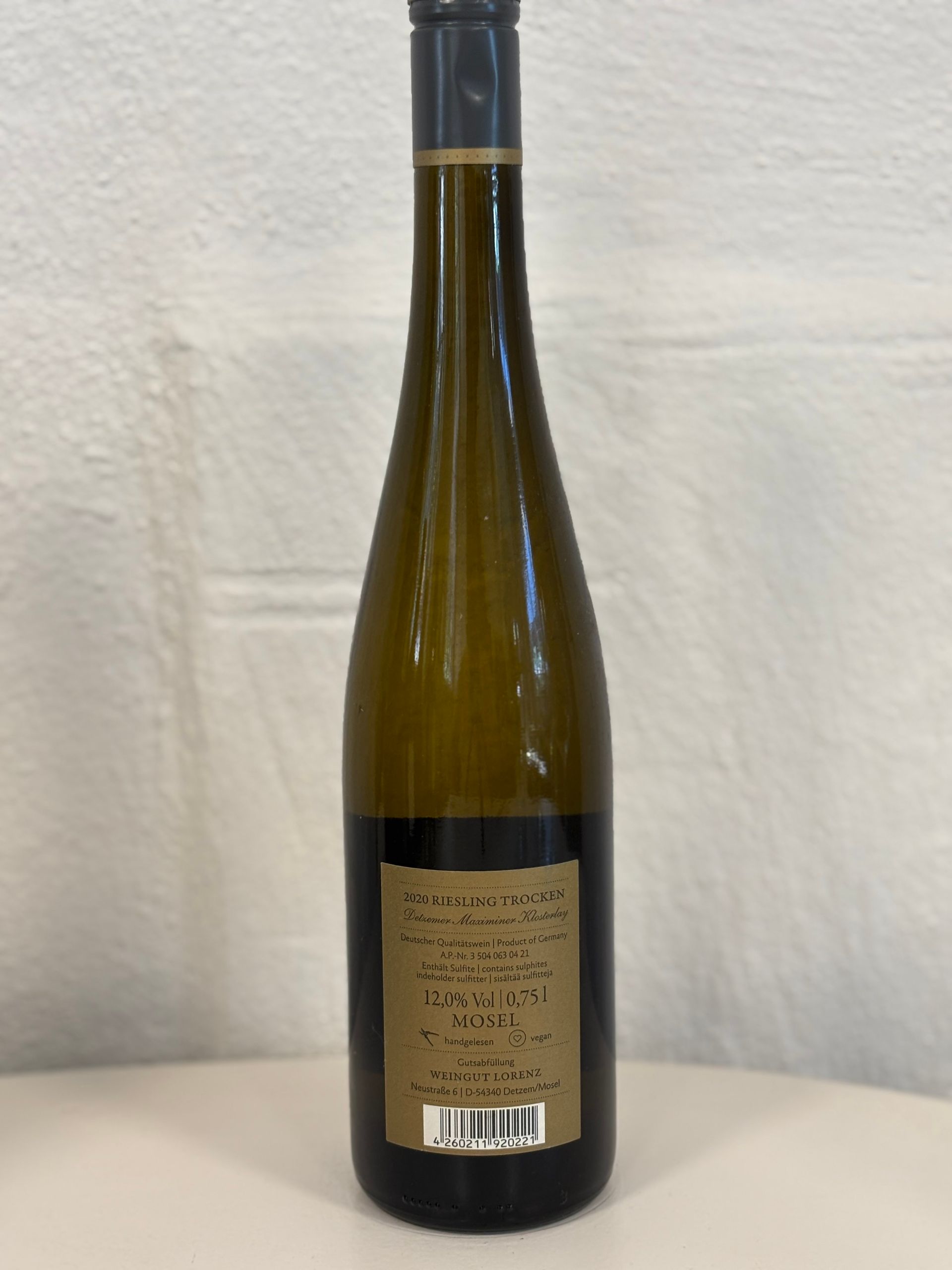 Weingut Lorenz Maximiner Klosterlay Riesling Grauschiefer