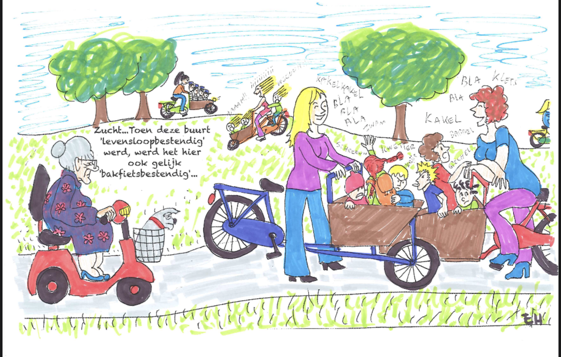 Cartoon in GroenLinks verkiezingsprogramma