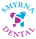 Smyrna Dental logo with a stylized blue and purple tooth and the words &ldquo;Smyrna Dental&rdquo;